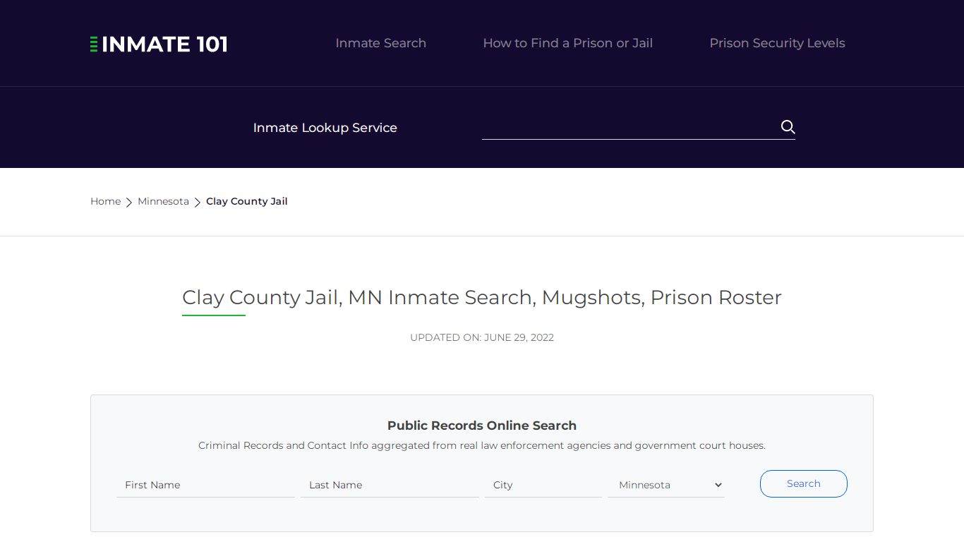 Clay County Jail, MN Inmate Search, Mugshots, Prison Roster